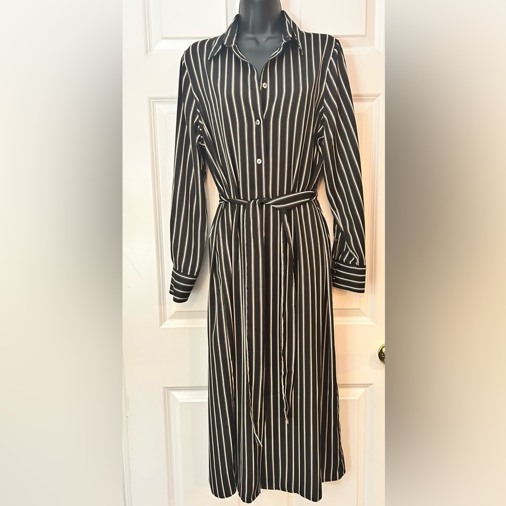 Banana Republic Striped Shirt Dress